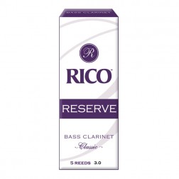Ance Rico Reserve Classic per clarinetto basso, pacco da 5 ance 